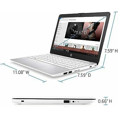 Stream 11-ak0035nr 11.6" Intel Celeron N4020 4GB RAM 32GB - Webcam Bluetooth