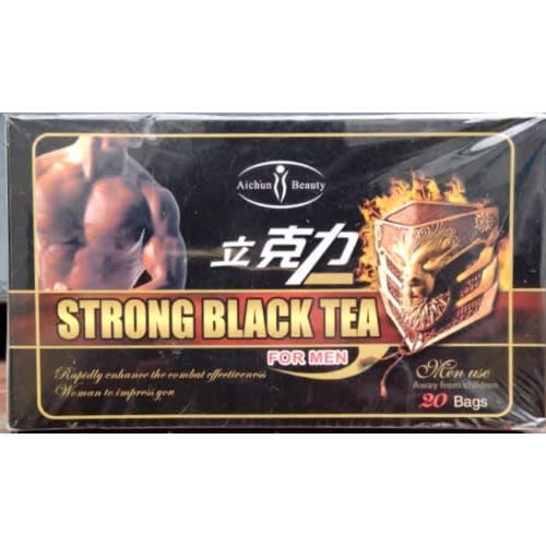 Strong Black Manpower Tea For Men For Sexual Strength And Performance - 20Teabags