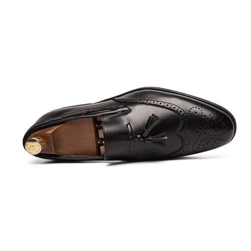 Black Brogues Tussle Shoe