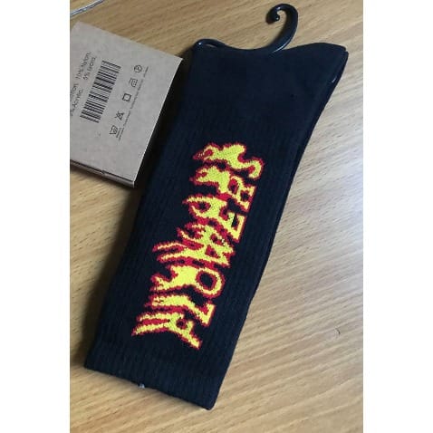 Black Floral Cotton Cool Men's Luxury Socks
