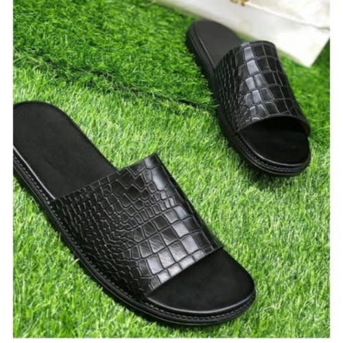 Skin Leather Simple Slide