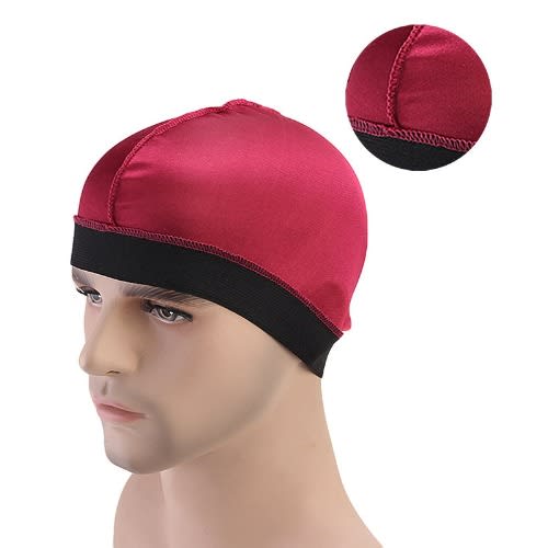 Silky Wave Cap - Burgundy