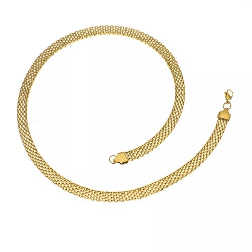 Net Chain Necklace -Gold