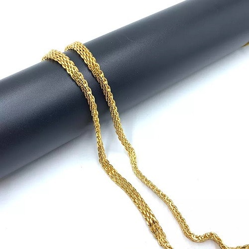 Net Chain Necklace -Gold