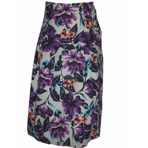 Floral Abstract Full Skirt