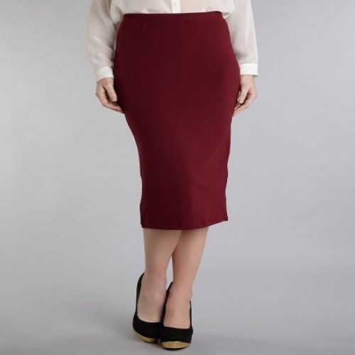 Suit Skirt with Front Adjustable Zip
