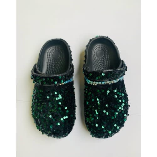 Bling Custom Rhinestone Crocs - Black