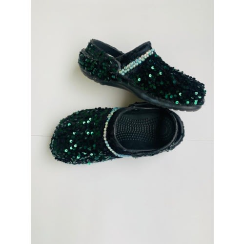 Bling Custom Rhinestone Crocs - Black