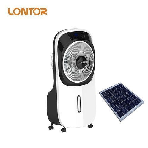 Rechargeable Mist Fan Air Cooler With 20w Solar Panel + Remote