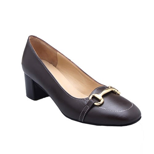 Dark Brown Court Shoe