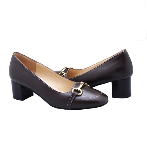 Dark Brown Court Shoe