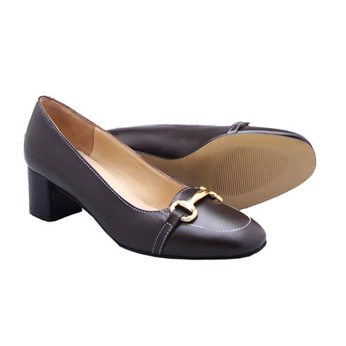 Dark Brown Court Shoe