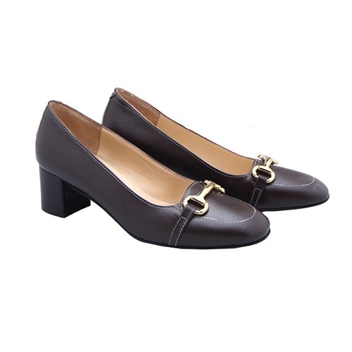 Dark Brown Court Shoe