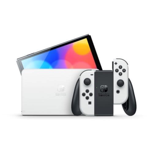 Nintendo Switch Oled Model - White Joy Con  And White Dock - 2021