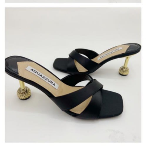 Ball Tip Sole Ladies Mule- Black