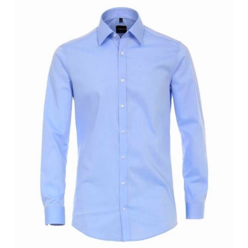 Men's Dress Shirt With Matching Tie  - Light Blue