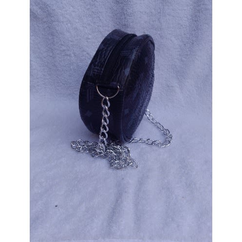 Round Shoulder Bag - Black