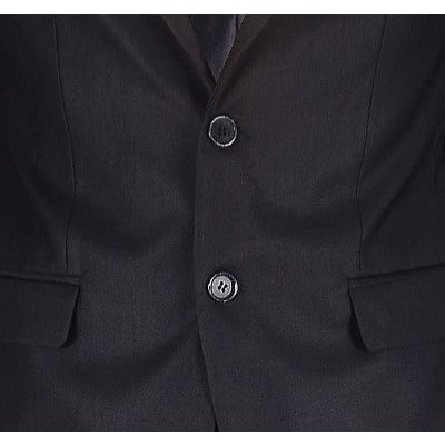 Men's 2 Button Suit - Charcoal Grey - Ms-4645