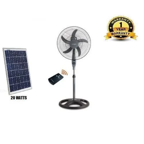 Panel+ Ac/dc Standing Non -rechargeable Fan - 20W