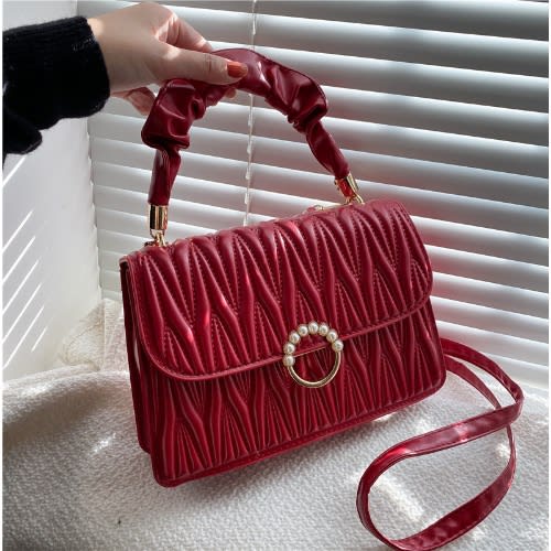 Embroidered Cross Bag - Red