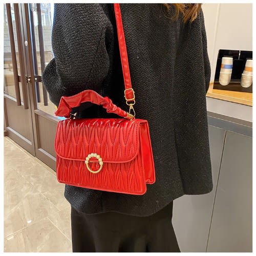 Embroidered Cross Bag - Red