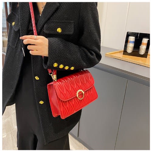 Embroidered Cross Bag - Red