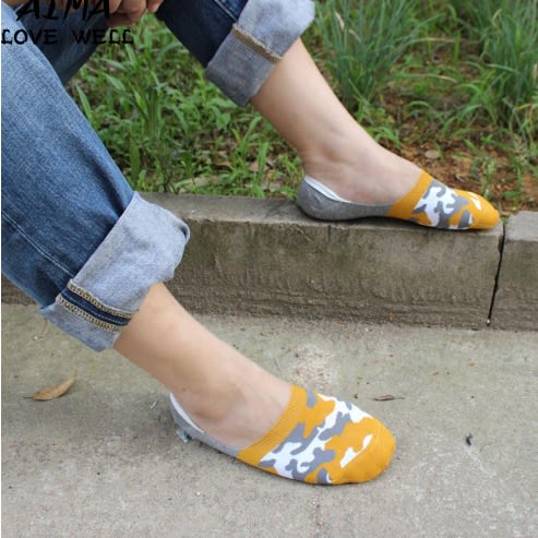 2 Colours Camouflage Invisible Socks