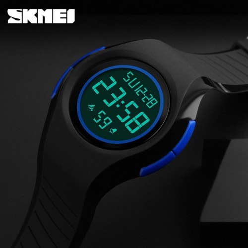 Unisex Digital Wristwatch-1269-BL - Black