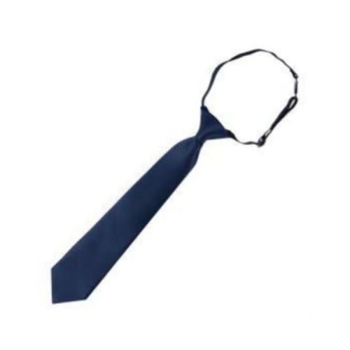 Unisex Dress Shirt For Kids - White & Navy Blue Tie