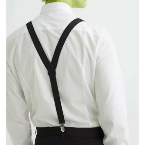 Men's Dotted Suspender - Black