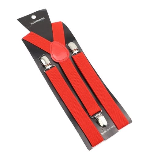 Kids Quality Suspender- Red