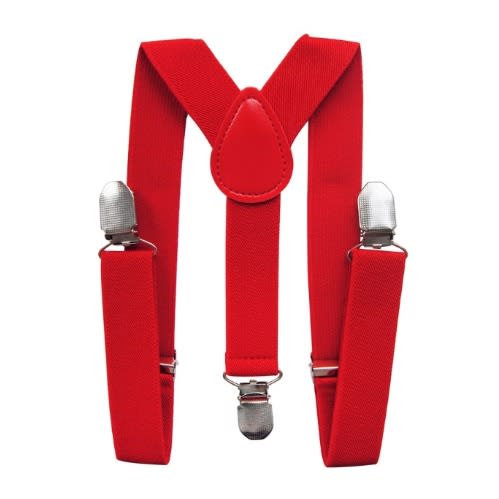 Kids Quality Suspender- Red