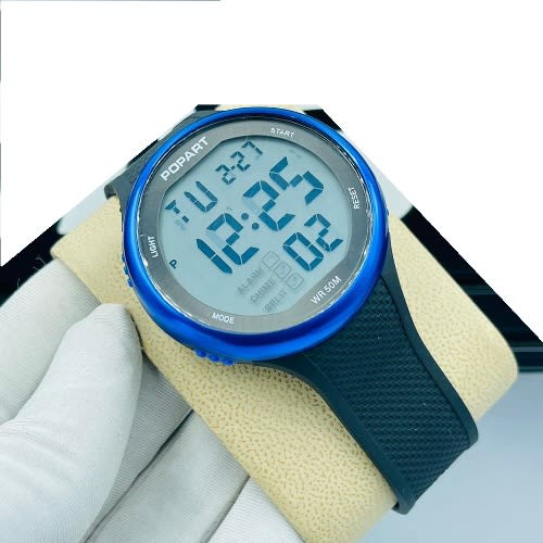 Popart Digital Wristwatch- Blue & Black