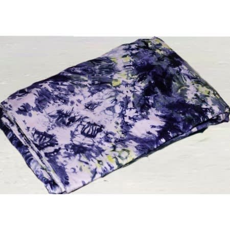 Adire Fabric - Blend Of Blue And Lemon - 5 Yards