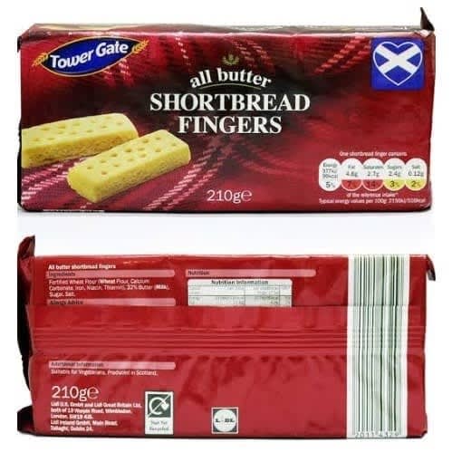 All Butter Shortbread Fingers - 210g X 6pieces