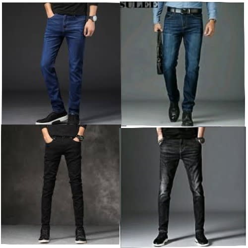 Straight Jeans For Men - Set of 4
