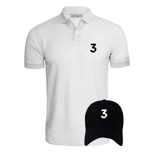3trinity Polo & Cap Bundle  - White, Black