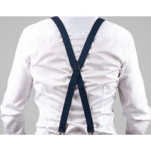 Men's Dotted Suspender  - Blue