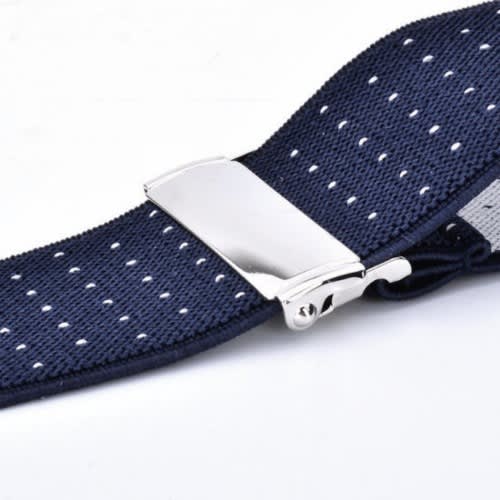 Men's Dotted Suspender  - Blue
