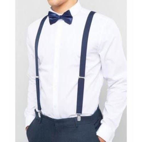 Men's Classic Suspender  - Navy Blue