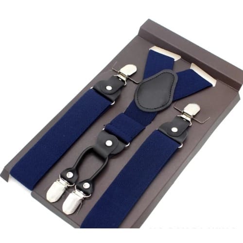 Men's Classic Suspender  - Navy Blue