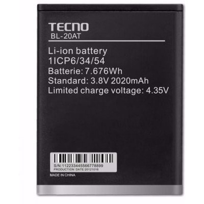 Battery BL-20AT for Tecno H7