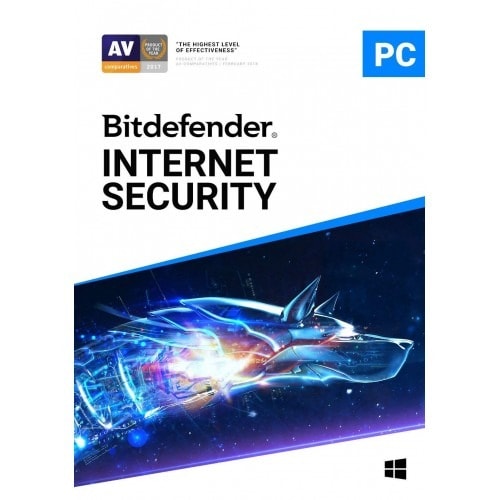 Bitdefender Internet Security - 3 Pc's - 1 Year.
