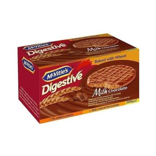 Digestive Milk Chocolate Biscuits - Baked With Wheat - 200g