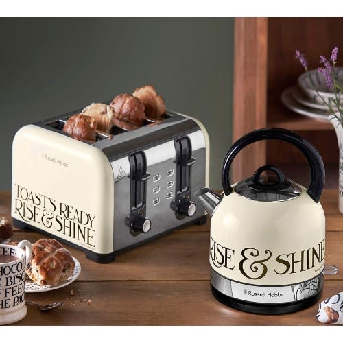 Emma Bridgewater 1.7L  Kettle And 4-slices Pop-up Toaster  - 3000W