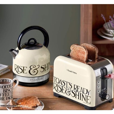 Emma Bridgewater 1.7L  Kettle And 4-slices Pop-up Toaster  - 3000W