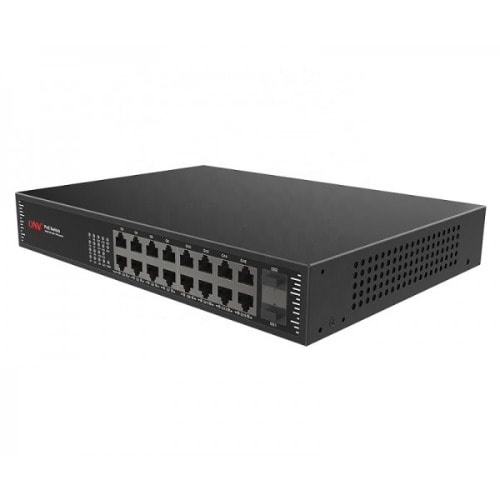 Onv-poe 10/100/1000mbps Gigabit 16 Port Poe Powered Switch