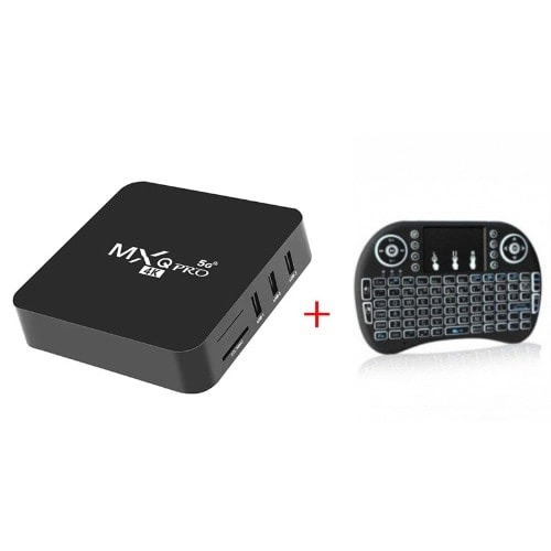 Smart Android Tv Box Mxq Pro 5g - 4k Ultra Hd+wireless Keypad
