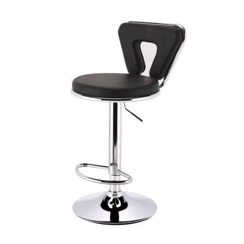 Adjustable Height Bar Stool - Black