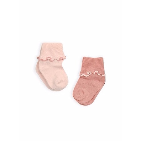 Cantaloupe Girls 2pk Fluted Socks